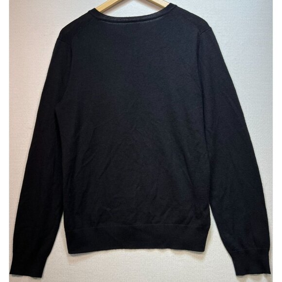 Apt. 9 Mens Merino Wool Preppy Office Pullover Sweater Size Medium Black - Picture 2 of 11